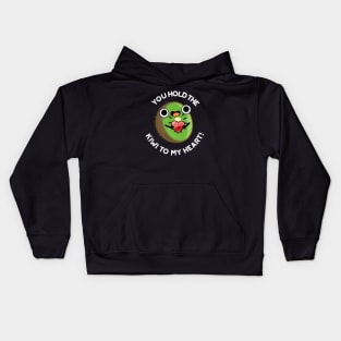 You Hold The Kiwi To My Heart Cute Fruit Pun Kids Hoodie